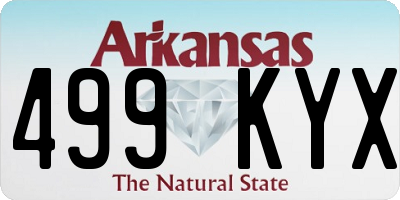 AR license plate 499KYX