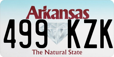 AR license plate 499KZK