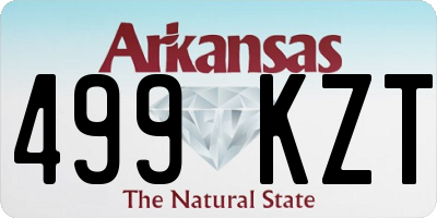 AR license plate 499KZT