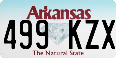 AR license plate 499KZX