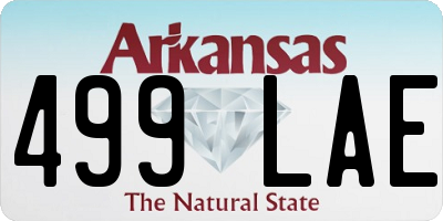 AR license plate 499LAE