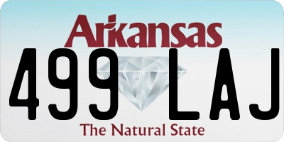 AR license plate 499LAJ