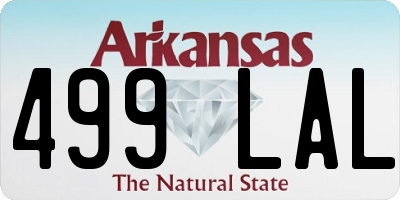 AR license plate 499LAL
