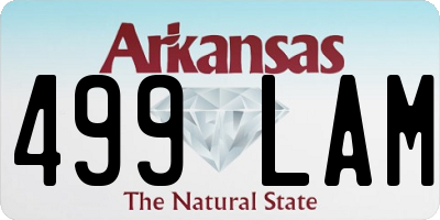 AR license plate 499LAM