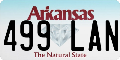 AR license plate 499LAN