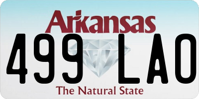 AR license plate 499LAO