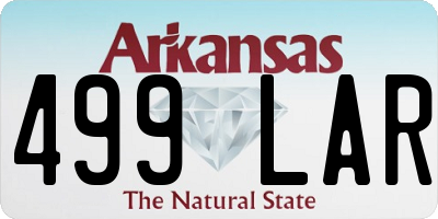 AR license plate 499LAR