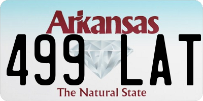 AR license plate 499LAT