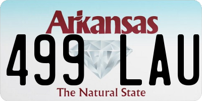 AR license plate 499LAU