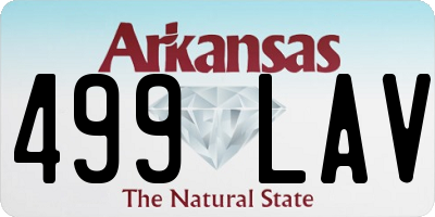 AR license plate 499LAV