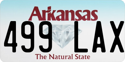 AR license plate 499LAX