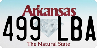 AR license plate 499LBA