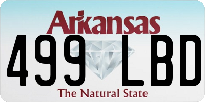 AR license plate 499LBD