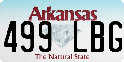AR license plate 499LBG