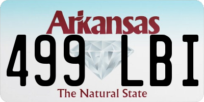 AR license plate 499LBI