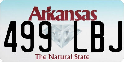 AR license plate 499LBJ