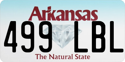 AR license plate 499LBL