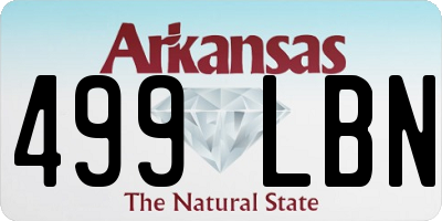 AR license plate 499LBN