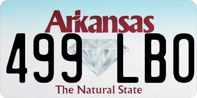 AR license plate 499LBO
