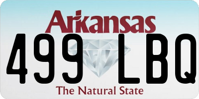 AR license plate 499LBQ