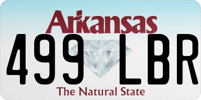 AR license plate 499LBR