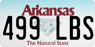 AR license plate 499LBS