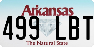 AR license plate 499LBT