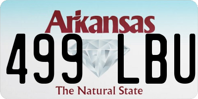 AR license plate 499LBU