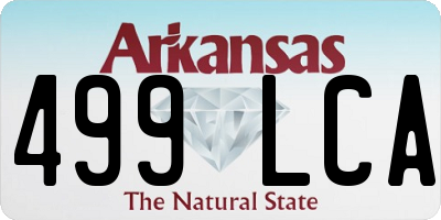 AR license plate 499LCA