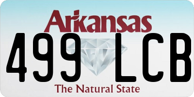 AR license plate 499LCB