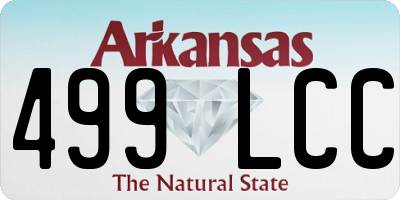 AR license plate 499LCC