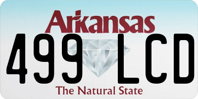 AR license plate 499LCD