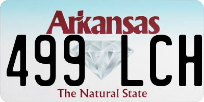 AR license plate 499LCH
