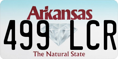 AR license plate 499LCR