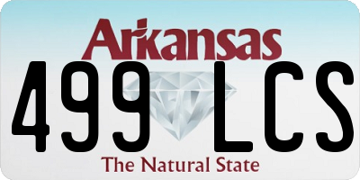 AR license plate 499LCS