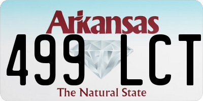 AR license plate 499LCT