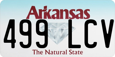 AR license plate 499LCV