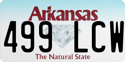 AR license plate 499LCW