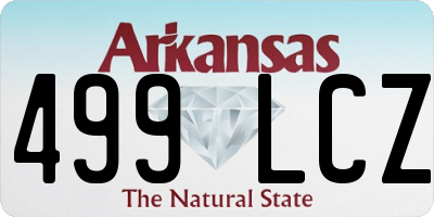 AR license plate 499LCZ