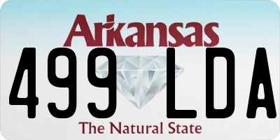 AR license plate 499LDA
