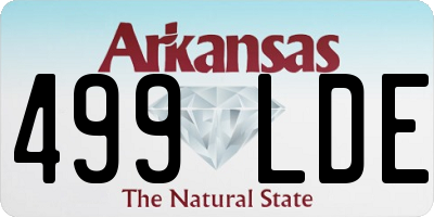 AR license plate 499LDE