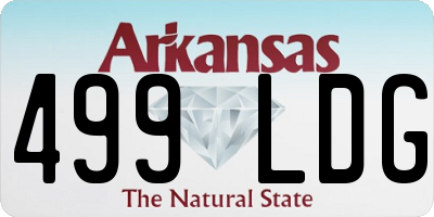 AR license plate 499LDG