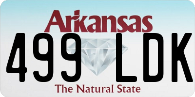 AR license plate 499LDK