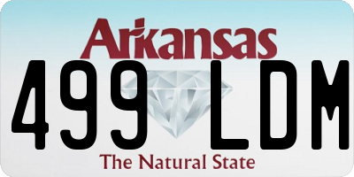 AR license plate 499LDM