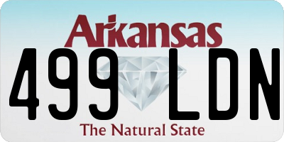 AR license plate 499LDN