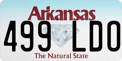 AR license plate 499LDO