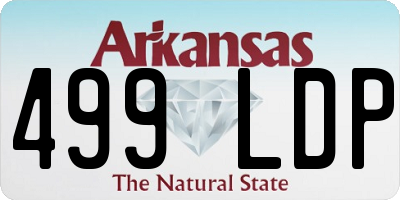 AR license plate 499LDP