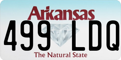 AR license plate 499LDQ