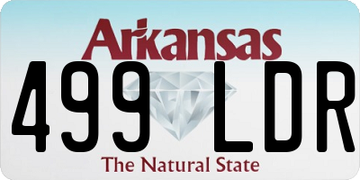AR license plate 499LDR