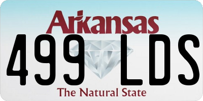 AR license plate 499LDS